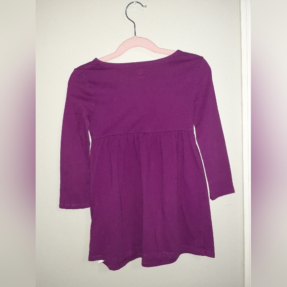 Old Navy L/S Fit & Flare Plum Colored Dress (Size:4T) - Picture 3 of 3